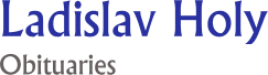LADISLAV HOLY - Prof. of Social Anthropology, St Andrews 1987-1997